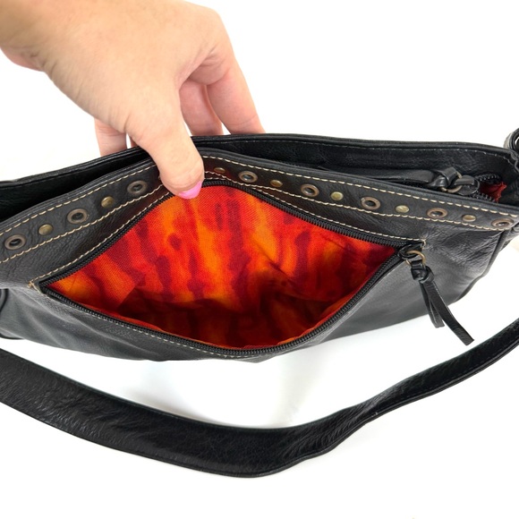 Y2K VINTAGE FINA FIRENZE LEOPARD PRINT LEATHER SHOULDER BAG - Picture 12 of 12